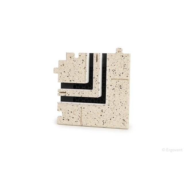 Modul - ERGOVENT LINEO-PRO (2 slot-uri x 20 mm) unghi 90° drept