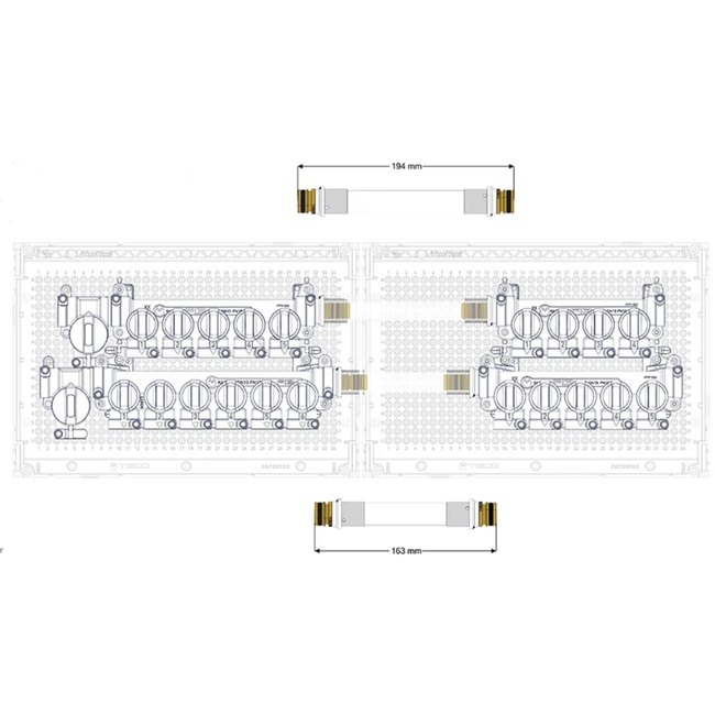 TECO K4.3 kit distribuitor cu 5/4 sau 6/5 ieșiri DN15 F13, cu robineți izolare FASTEC® DN10