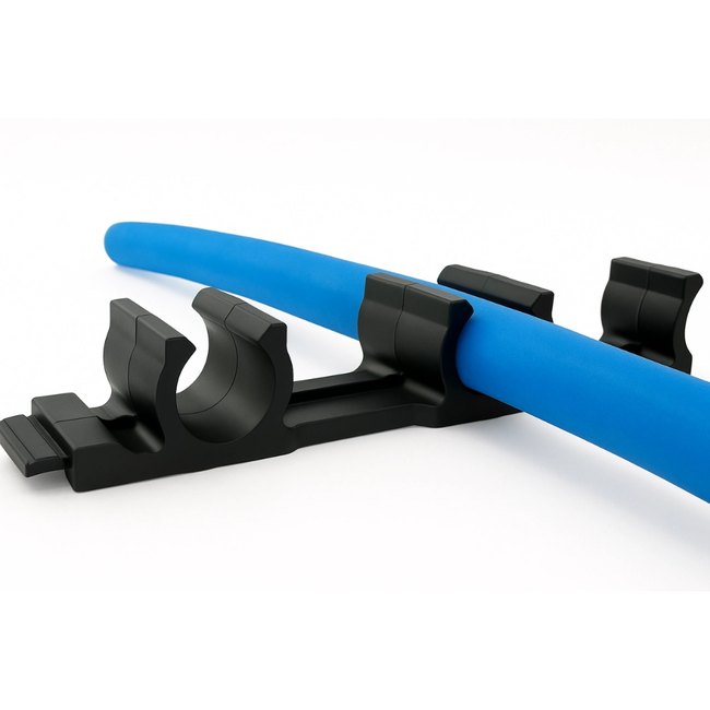 WINKLER TECHNIK – Șină pentru țeava de încălzire în pardoseală Ø16–17mm Fliprail XCS1617F (1 m)