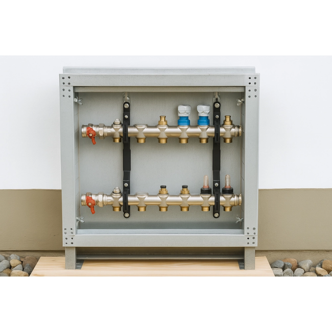 WINKLER TECHNIK – Set suport metalic pentru distribuitor, offset 27 mm, Ø 29–35 mm