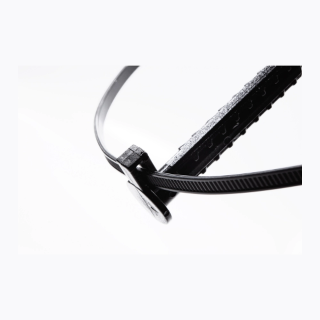 WINKLER TECHNIK – Sistem de fixare din plastic cu cui și bride pentru țevi sau cabluri, lungime 60–120 mm (100 buc.)