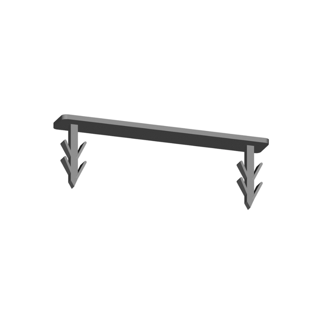 WINKLER TECHNIK – Stud Rider NR, clemă de fixare pentru panouri „snap-in” (lungime 50 mm / 75 mm), 100 buc.