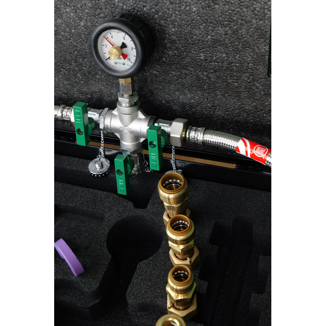 BACHLER - Set profesional pentru probarea la presiune a instalațiilor de încălzire și sanitare, în L-BOXX