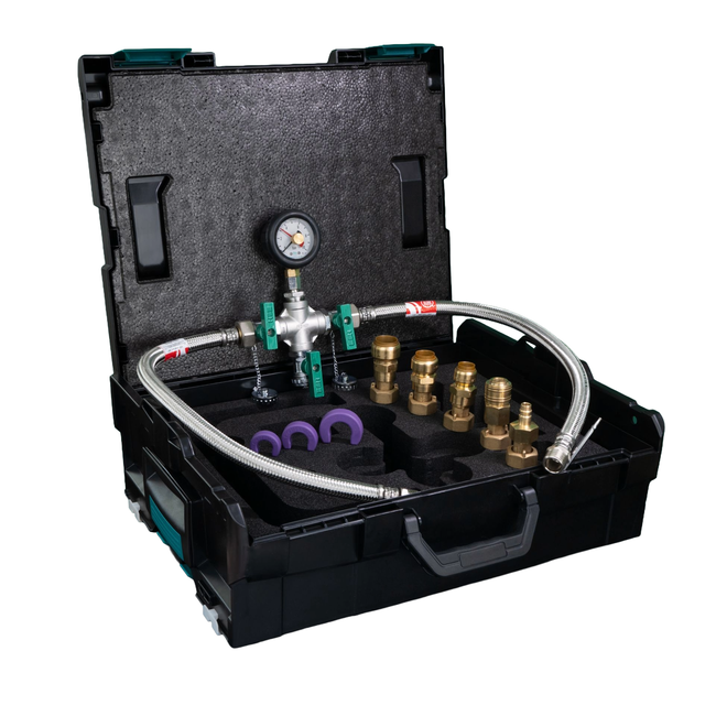 BACHLER - Set profesional pentru probarea la presiune a instalațiilor de încălzire și sanitare, în L-BOXX