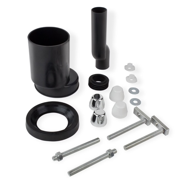 HAAS - Set de racordare PE pentru vas WC suspendat, etajat, cu garnitură, sudabil, DN 110/110, 180 mm