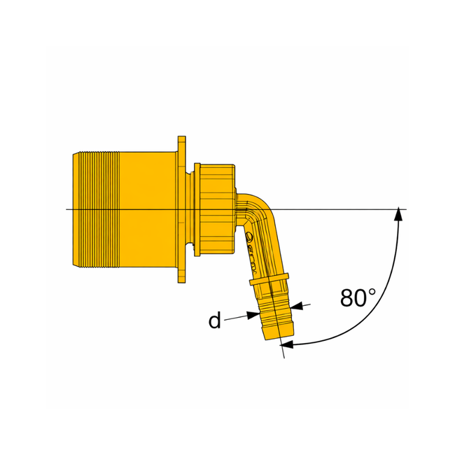 HAAS - Racord de condens „Jenny” pentru DN 50, cu anti-miros și anti-refulare