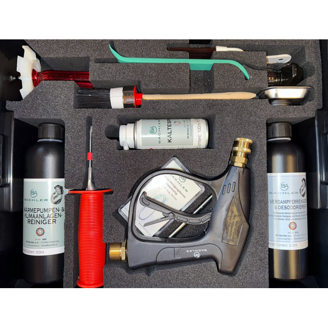 BACHLER - Set profesional de mentenanță pentru aparate de aer condiționat și pompe de căldură în L-BOXX