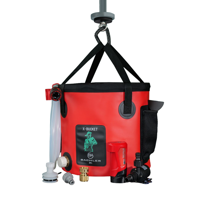 BACHLER - Recipient flexibil X-BUCKET PREMIUM 20 L pentru colectare, evacuare și pompare lichide