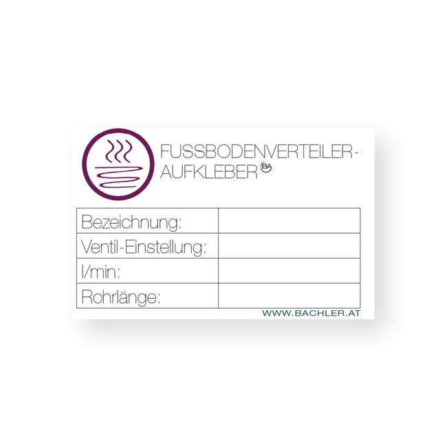 BACHLER - Set profesional de etichete și marcaje pentru instalații HVAC și electrice