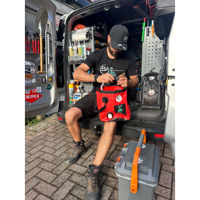 BACHLER - Recipient flexibil X-BUCKET PREMIUM 20 L pentru colectare, evacuare și pompare lichide