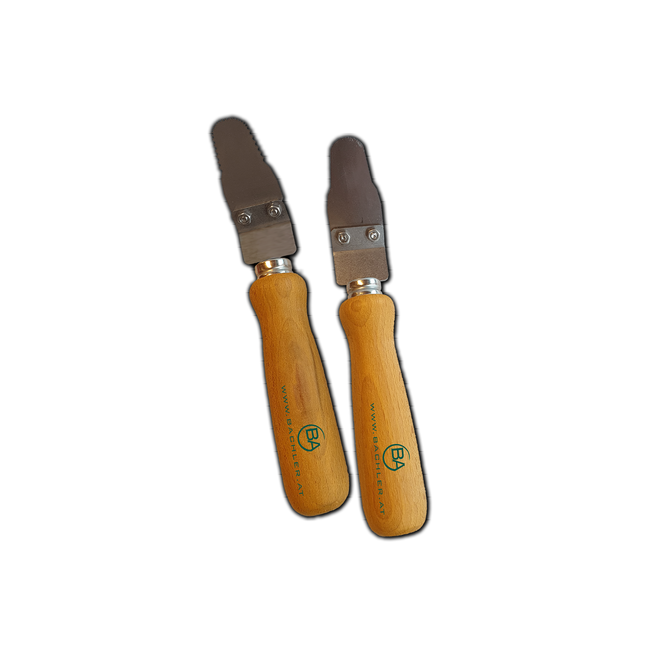 BACHLER - Set de spatule pentru curățarea schimbătoarelor de căldură din inox, în valiză