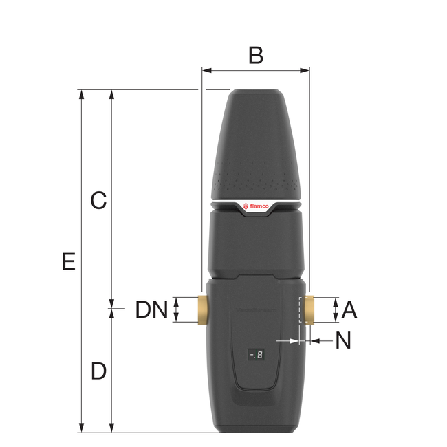 Flamco - Degazor cu vacuum VacuStream DN25 (G 1" FI)