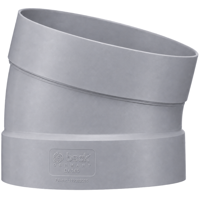 BECK - Cot de ventilație la 15° din PPs DN160