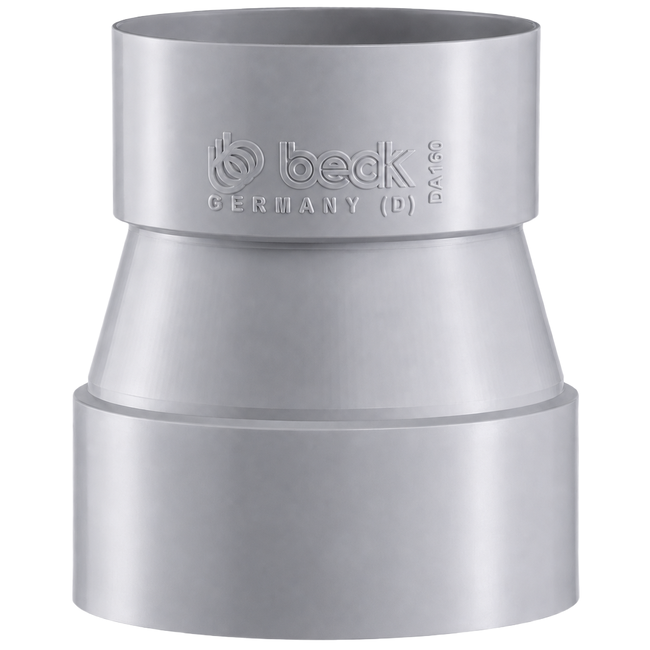 BECK - Reducție concentrică de ventilație din PPs DN200 – DN160