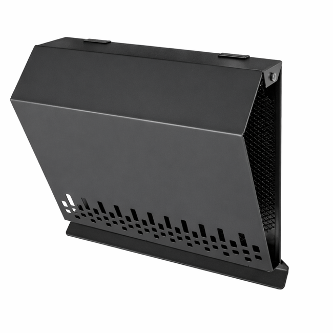 Grilă exterioară admisie aer, metalică, cu plasă de protecție și picurător Ø125–Ø200