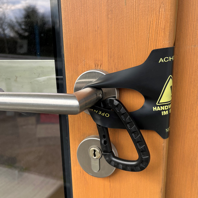 BACHLER - Blocator flexibil pentru uși OpenDoors, set 3 bucăți cu carabiniere