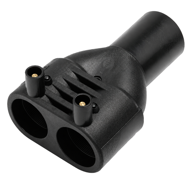Ramificație Y redusă electrosudabilă din PE100, Ø40 × Ø32 × Ø32 mm