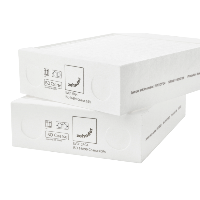 Zehnder set filtre ISO Coarse pentru EVO 1 / EVO 2 – 2 bucăți, clasă G4/G4